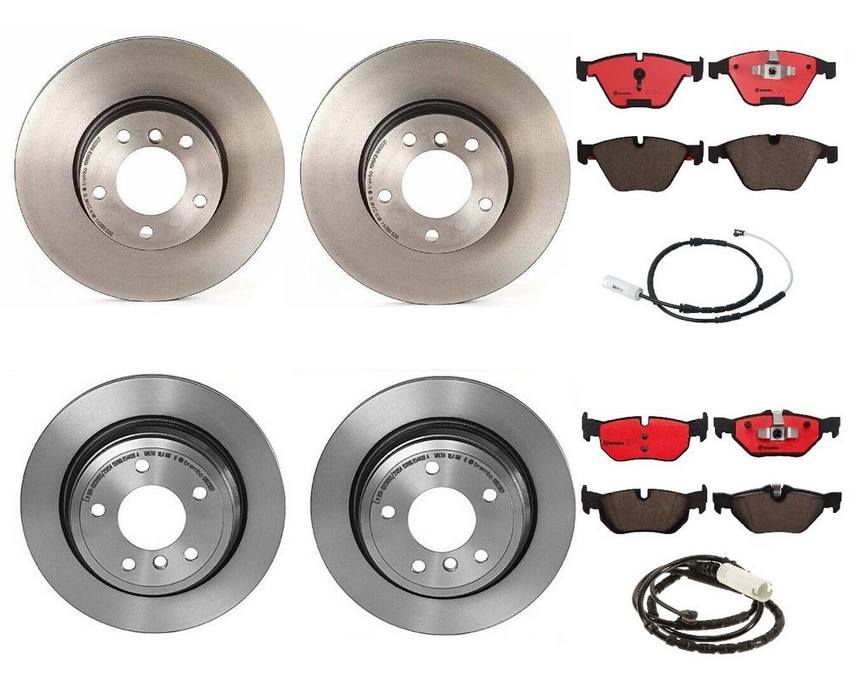 Brembo Brake Pads and Rotors Kit - Front and Rear (312mm/300mm) (Ceramic)